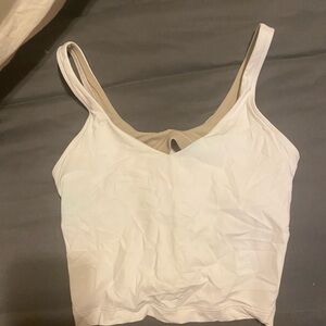White Lululemon align tank